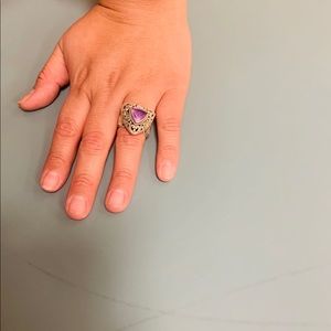 Amethyst Silver Ring